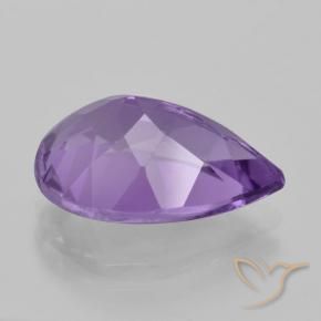 Ametista Violeta médio Natural 4.44ct, Formato de pêra, VVS
