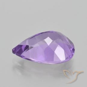 Ametista Violeta médio Natural 4.48ct, Formato de pêra, VVS