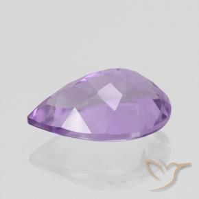 Ametista Violeta médio Natural 4.59ct, Formato de pêra, VVS
