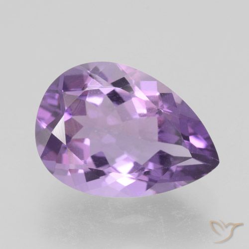 4.65ct Natural Violeta médio Ametista, Formato de pêra, VVS