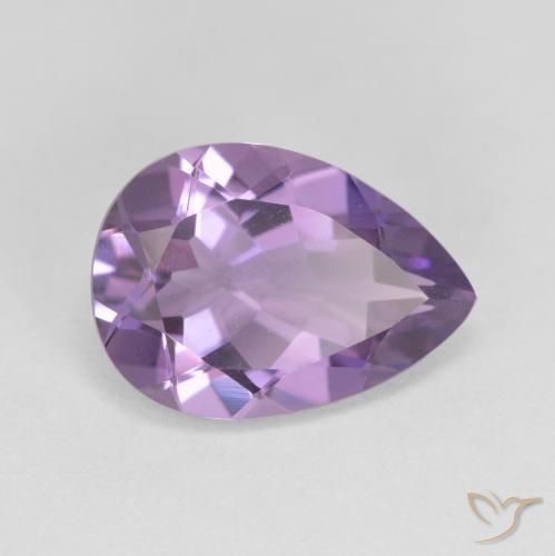 4.35ct Natural Violeta médio Ametista, Formato de pêra, VVS