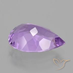 Ametista Violeta médio Natural 4.43ct, Formato de pêra, VVS-VS