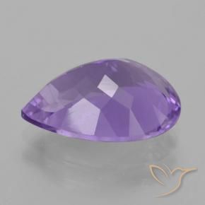 Ametista Violeta médio Natural 4.49ct, Formato de pêra, VVS-VS