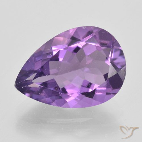 4.75ct Natural Violeta Intenso Ametista, Formato de pêra, VVS