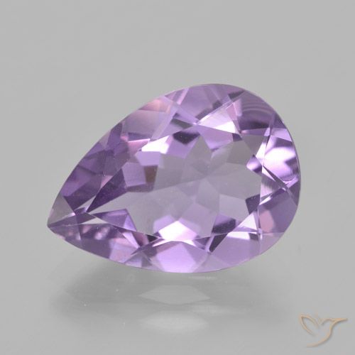 4.42ct Natural Profundo Iris Violeta Ametista, Formato de pêra, VVS