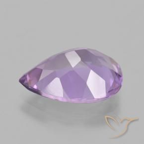 Ametista Profundo Iris Violeta Natural 4.42ct, Formato de pêra, VVS