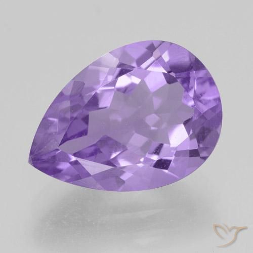 4.80ct Natural Profundo Iris Violeta Ametista, Formato de pêra, VVS
