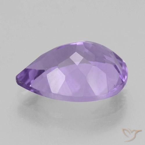 Ametista Profundo Iris Violeta Natural 4.80ct, Formato de pêra, VVS