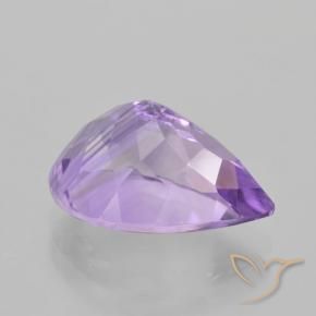 Ametista Violeta médio Natural 5.01ct, Formato de pêra, VVS