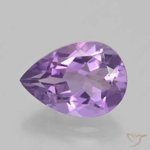 4.56ct Natural Violeta médio Ametista, Formato de pêra, VVS-VS