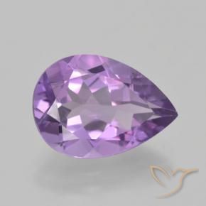 Ametista Violeta médio Natural 4.56ct, Formato de pêra, VVS-VS