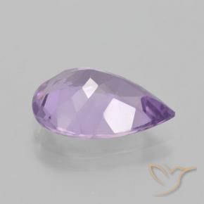 Ametista Rosa Violeta Médio Natural 3.76ct, Formato de pêra, VVS-VS