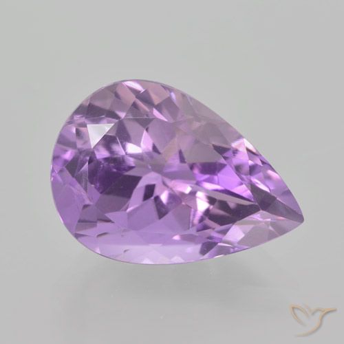 5.25ct Natural Íris Rosa Violeta Ametista, Formato de pêra, VVS-VS