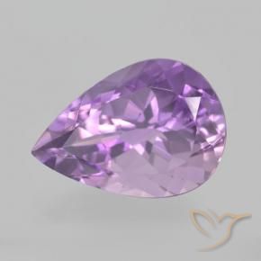 Ametista Íris Rosa Violeta Natural 5.25ct, Formato de pêra, VVS-VS