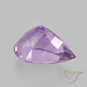 Ametista Íris Rosa Violeta Natural 5.25ct, Formato de pêra, VVS-VS