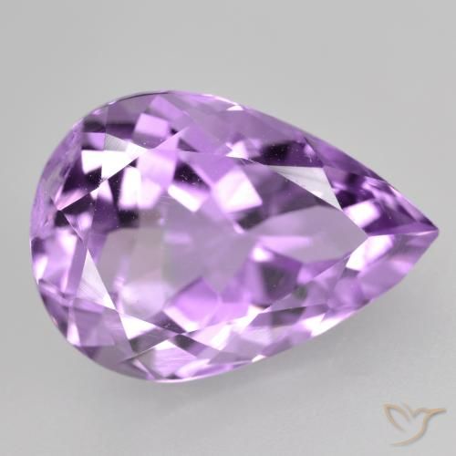 4.66ct Natural Violeta Púrpura Profundo Ametista, Formato de pêra, VVS