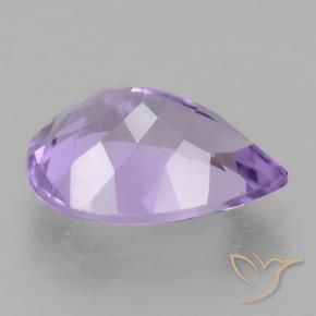 Ametista Violeta médio Natural 4.59ct, Formato de pêra, VVS