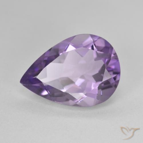 4.48ct Natural Violeta médio Ametista, Formato de pêra, VVS