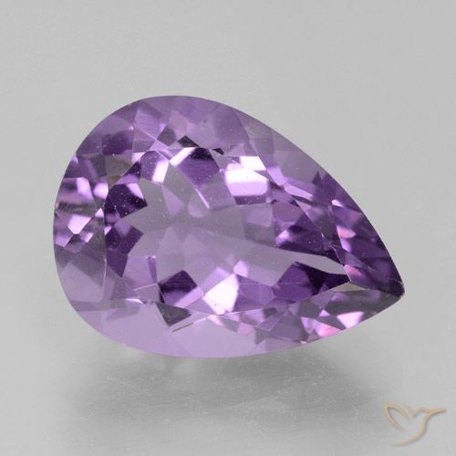 4.63ct Natural Violeta Púrpura Profundo Ametista, Formato de pêra, VVS