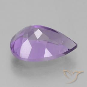 Ametista Violeta Púrpura Profundo Natural 4.63ct, Formato de pêra, VVS