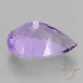 Ametista Violeta médio Natural 4.39ct, Formato de pêra, VVS