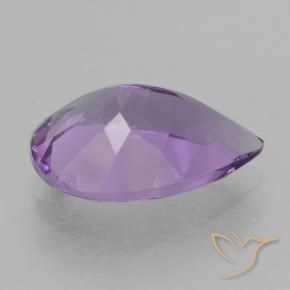 Ametista Violeta médio Natural 4.09ct, Formato de pêra, VVS