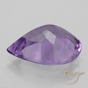 Ametista Berinjela Violeta Natural 4.22ct, Formato de pêra, VVS