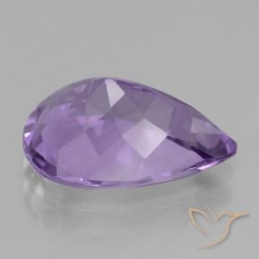 Ametista Violeta Profundo Natural 3.88ct, Formato de pêra, VVS