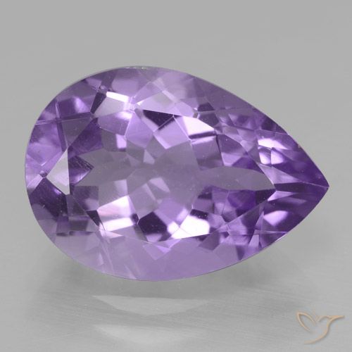 4.64ct Natural Violeta médio Ametista, Formato de pêra, VVS
