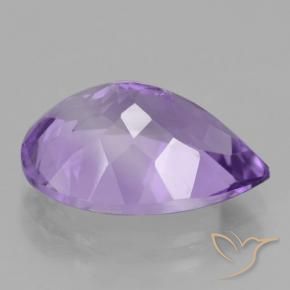 Ametista Violeta médio Natural 4.64ct, Formato de pêra, VVS