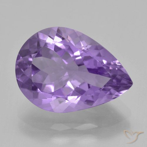 4.79ct Natural Violeta médio Ametista, Formato de pêra, VVS
