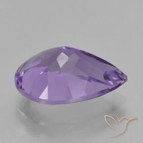 Ametista Violeta médio Natural 4.79ct, Formato de pêra, VVS