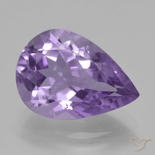 4.45ct Natural Violeta médio Ametista, Formato de pêra, VVS