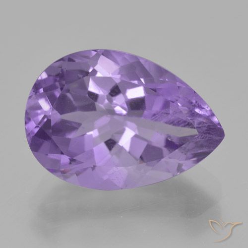 5.30ct Natural Violeta médio Ametista, Formato de pêra, VS