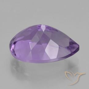 Ametista Violeta médio Natural 5.30ct, Formato de pêra, VS