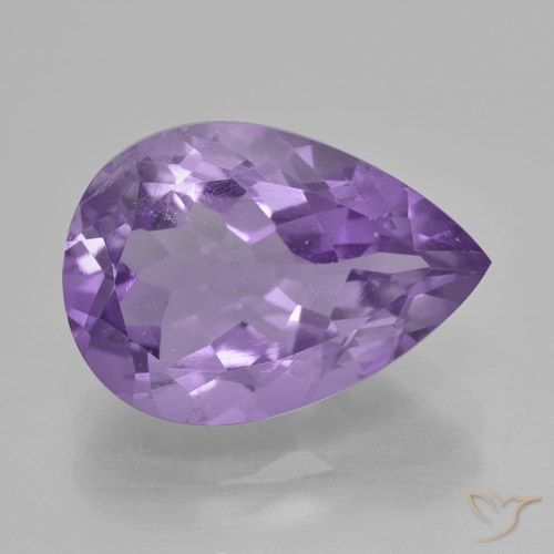 4.50ct Natural Violeta médio Ametista, Formato de pêra, VVS