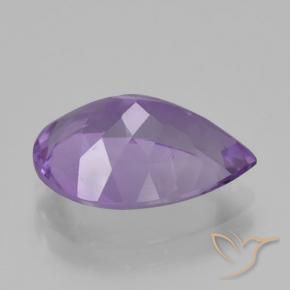 Ametista Violeta Profundo Natural 4.47ct, Formato de pêra, VVS