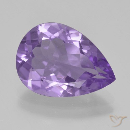 4.05ct Natural Violeta médio Ametista, Formato de pêra, VVS