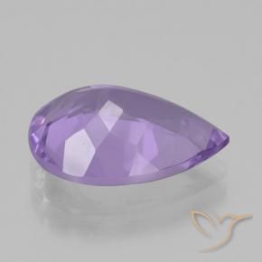 Ametista Violeta médio Natural 4.05ct, Formato de pêra, VVS