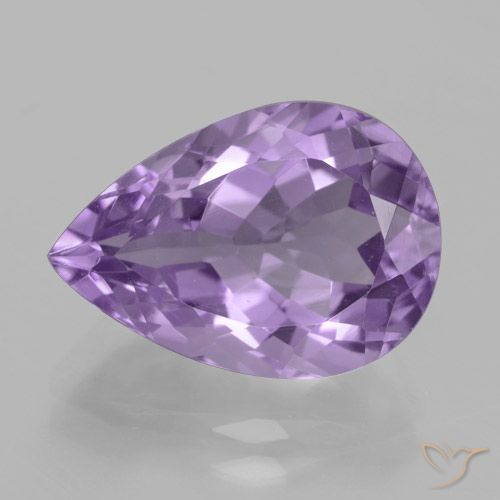 4.81ct Natural Violeta médio Ametista, Formato de pêra, VVS, Photo A