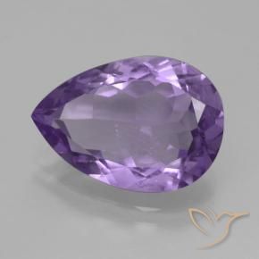 Ametista Berinjela Violeta Natural 3.97ct, Formato de pêra, VVS