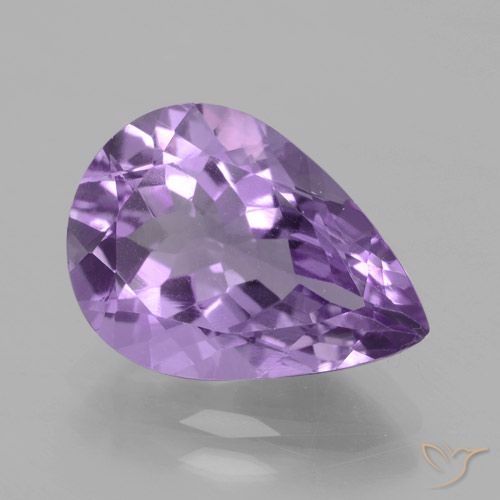 4.20ct Natural Violeta médio Ametista, Formato de pêra, VVS