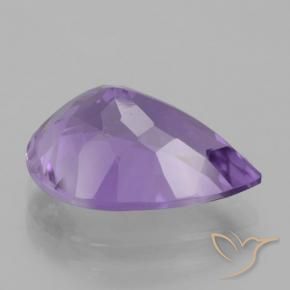 Ametista Violeta médio Natural 4.20ct, Formato de pêra, VVS