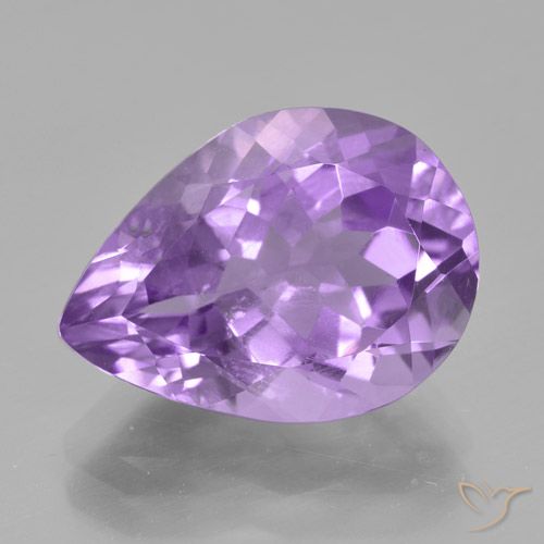 4.78ct Natural Violeta médio Ametista, Formato de pêra, VVS-VS