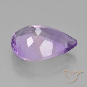 Ametista Violeta médio Natural 4.36ct, Formato de pêra, VVS-VS