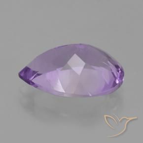 Ametista Violeta médio Natural 4.12ct, Formato de pêra, VS