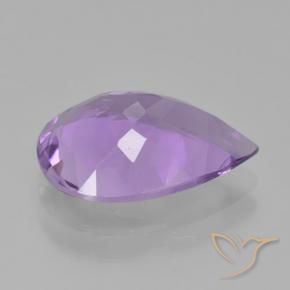 Ametista Violeta médio Natural 3.99ct, Formato de pêra, VVS-VS
