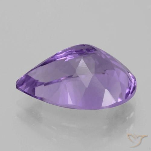 Ametista Violeta médio Natural 4.70ct, Formato de pêra, VVS
