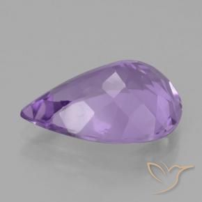 Ametista Violeta Profundo Natural 3.96ct, Formato de pêra, VS