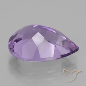 Ametista Violeta médio Natural 4.83ct, Formato de pêra, VVS
